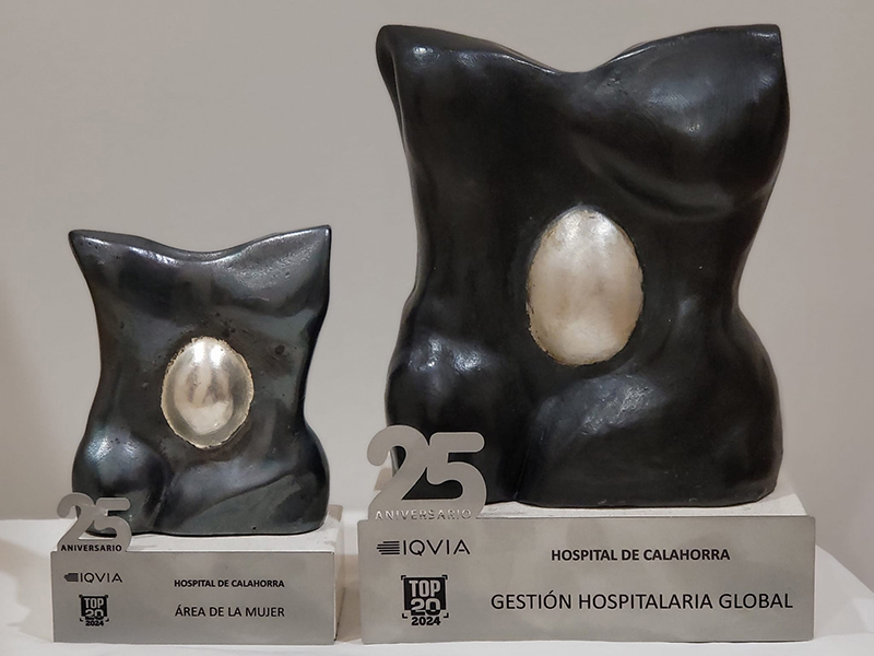 El Hospital de Calahorra recibe dos nuevos premios 'TOP 20' en la categoría de 'Gestión Hospitalaria Global' y 'Salud de la Mujer'